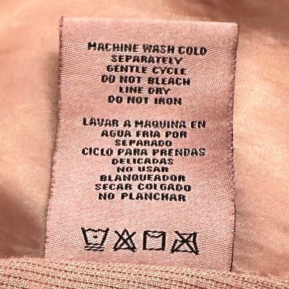 Sebby Collection Faux Leather Moto Jacket Women’s‎ Medium Dusty Rose Zip Pockets - Picture 5 of 9